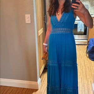 Royal blue maxi dress